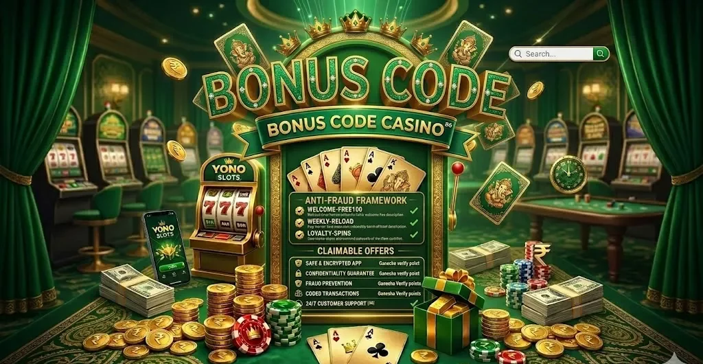 Bonus code Yono slots